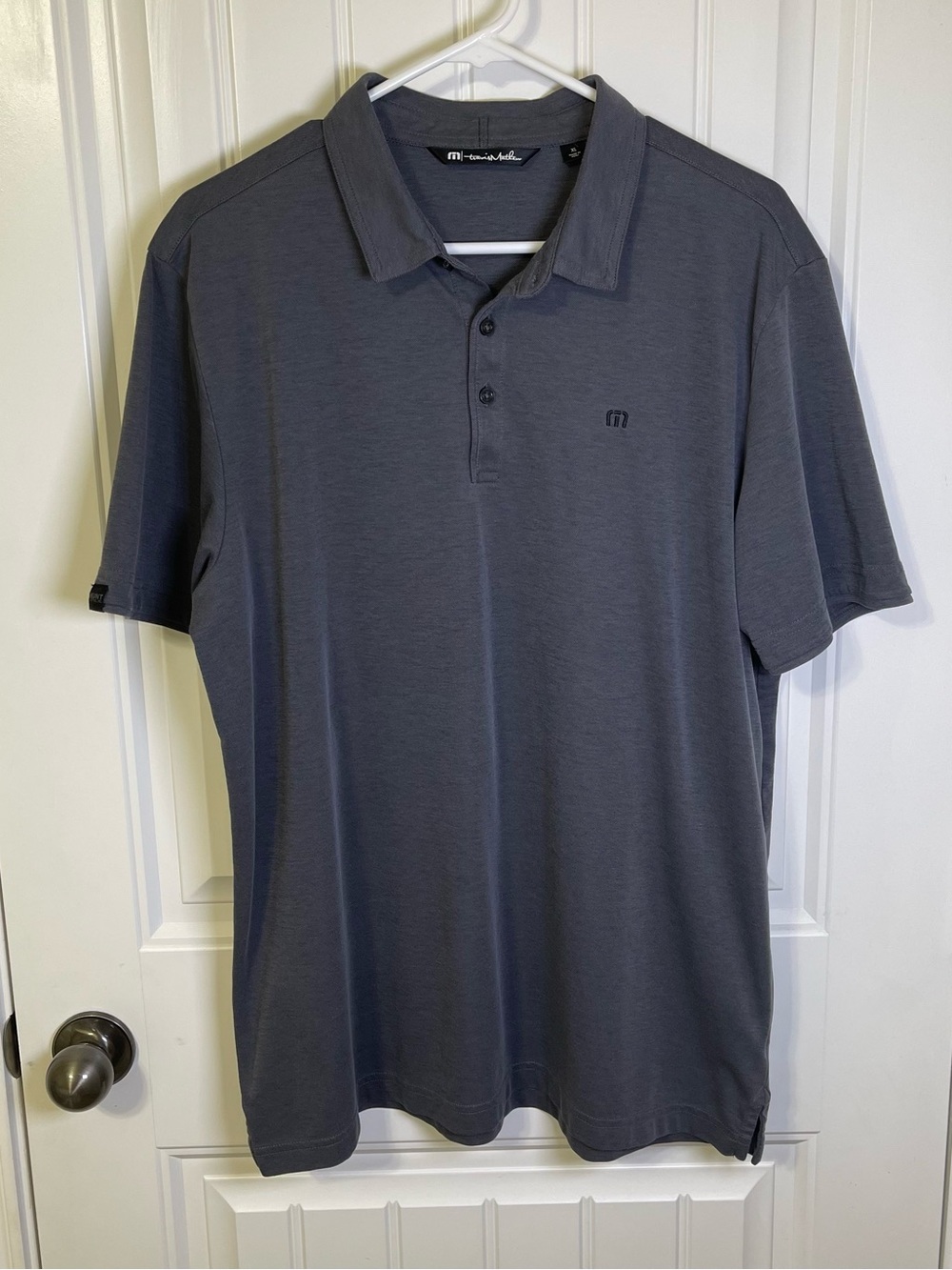 Travis Mathew Heather Polo Men's XL Short Sleeve Grey Polo Stretch Lightweight - Picture 1 of 10